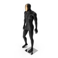 Male Mannequin With Golden Face PNG & PSD Images