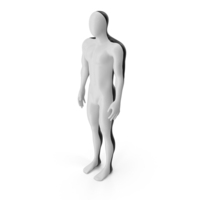 Male Sports Mannequin Half Black Half White PNG & PSD Images