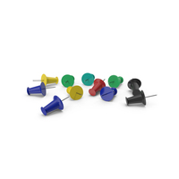 Plastic Thumbtacks PNG & PSD Images