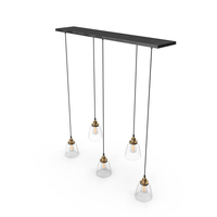 20th Century Factory Filament Clear Glass Cloche Rectangular... PNG & PSD Images