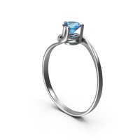 Chrome Solitaire Ring PNG & PSD Images