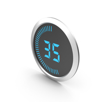 Blue Digital Countdown Timer Progress Bar 35 Symbol PNG & PSD Images