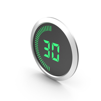 Green Digital Countdown Timer Progress Bar 30 PNG & PSD Images