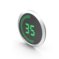 Green Digital Countdown Timer Progress Bar 35 Symbol PNG & PSD Images