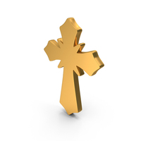 Gold Cross Icon PNG & PSD Images