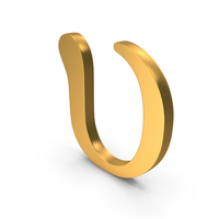 Gold Greek Alphabet Upsilon Icon PNG & PSD Images