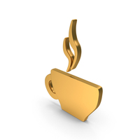 Gold Coffee Cup Icon PNG & PSD Images