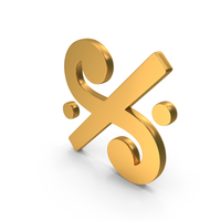 Gold Segno Musical Icon PNG & PSD Images