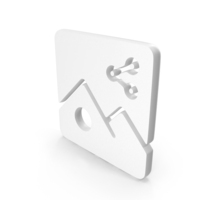White Share Image Icon PNG & PSD Images