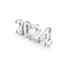 New Year 2024 Ice PNG & PSD Images