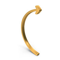 Semi Circular Directional Right Arrow Symbol PNG & PSD Images