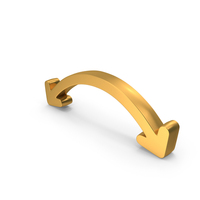 Two Sided Curved Arrow Symbol PNG & PSD Images
