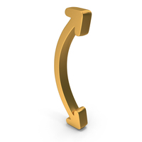 Two Sided Curved Arrow Web Symbol PNG & PSD Images