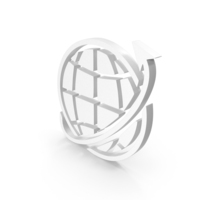 Web Globe Arrow Icon PNG & PSD Images