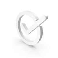 Tick Mark In Circle Symbol PNG & PSD Images