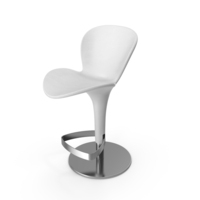 Bar Stool Oslo White PNG & PSD Images