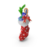 Christmas Fur Sock PNG & PSD Images