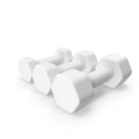 Dumbbell Set Clay PNG & PSD Images