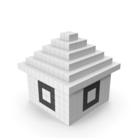 Voxel House PNG & PSD Images