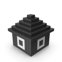 Voxel House PNG & PSD Images
