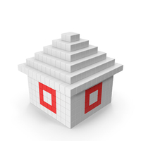 Voxel House PNG & PSD Images