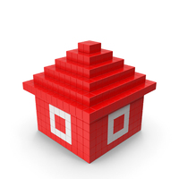 Voxel House PNG & PSD Images