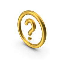 Icon Question Mark Gold PNG & PSD Images