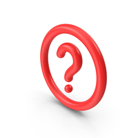 Icon Question Mark Red PNG & PSD Images