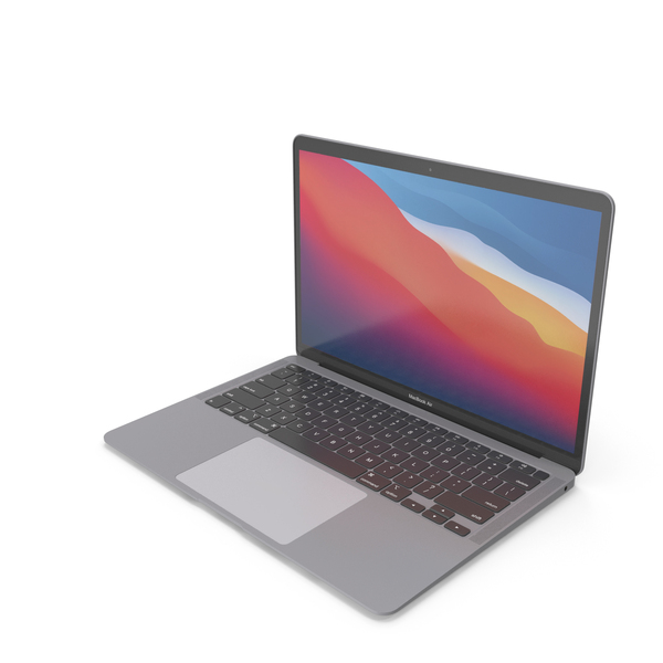 Apple MacBook Air 2020 M1 Space Gray PNG Images & PSDs for