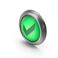 Check Mark Green Icon Button PNG & PSD Images