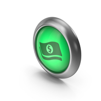 Money Green Icon Button PNG & PSD Images
