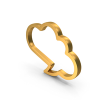Gold Speech Bubble Icon PNG & PSD Images