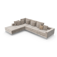 L-Shaped Modular 6 Seater Sectional Couch PNG & PSD Images