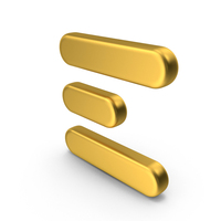 Menu Icon Gold PNG & PSD Images