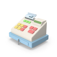 Cartoon Cash Register PNG & PSD Images