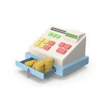 Cartoon Cash Register PNG & PSD Images