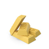 Gold Bars Cartoon PNG & PSD Images