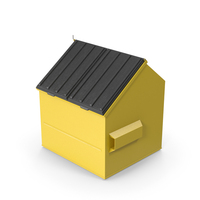 Yellow Garbage Bin PNG & PSD Images