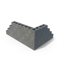 Cinder Block Wall Corner PNG & PSD Images