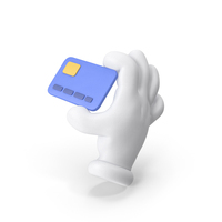 Cartoon Credit Card In Hand PNG & PSD Images