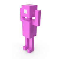 Stylized Human Pink And White PNG & PSD Images