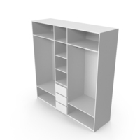 White Wardrobe Carcass PNG & PSD Images