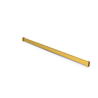 Gold Rectangular Closet Rod PNG & PSD Images