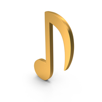 Gold Music Note Icon PNG & PSD Images
