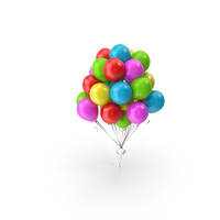 Bunch of Balloons Colorful PNG & PSD Images