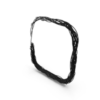O Letter Cyber Cable Alphabet Small PNG & PSD Images
