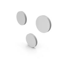 White Mathematical Because Icon PNG & PSD Images