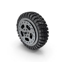 E-Scooter Offroad Rear Wheel PNG & PSD Images