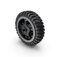 E-Scooter Offroad Rear Wheel PNG & PSD Images