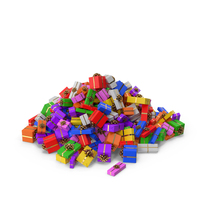 Gift Box Pile PNG & PSD Images